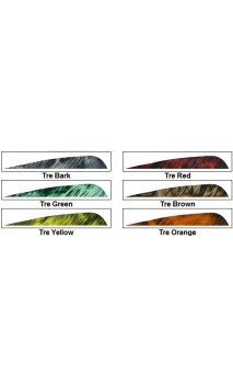 Feather Parabolic Natural 5 "camo GATEWAY FEATHERS RW - ULYSSE ARCHERIE