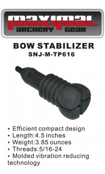 Stabilisateur Chasse 3D Court Rubber Black MAXIMAL - ULYSSE ARCHERIE