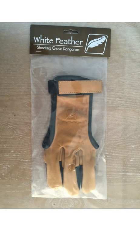 Kangaroo shooting glove WHITE FEATHERS - ULYSSE ARCHERIE