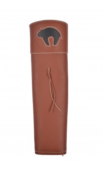 Carcaj tradicional dorsal largo de cuero BEARPAW - ULYSSE ARCHERIE