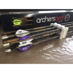 Lot 12 flechas de caza Hunt Carbon MAXIMAL - ULYSSE ARCHERIE