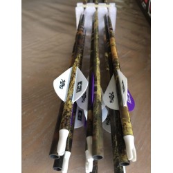 Lot de 12 Flèches de Chasse Hunt Carbon MAXIMAL - ULYSSE ARCHERIE