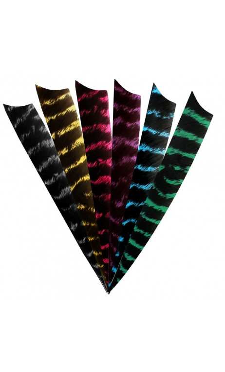 Natürliche Türkei-Feder 4" Shield BEARPAW - ULYSSE ARCHERIE