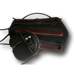 Protegge in pelle marrone e nero braccio VLBBTAB - ULYSSE ARCHERIE