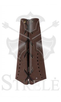 Protège bras traditionnel en cuir STRELE - ULYSSE ARCHERIE