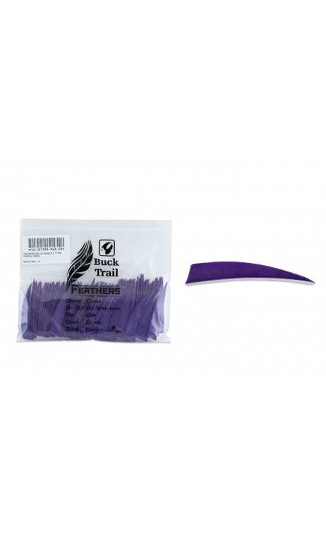 Piume naturali SHIELD 3" RW Viola BUCK TRAIL ARCHERY - ULYSSE ARCHERIE