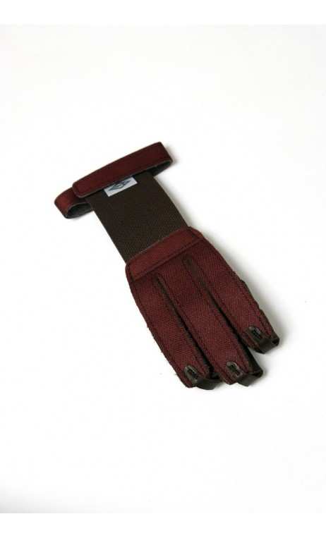 Brauner Wildleder- und Lederhandschuh NEET ARCHERY - ULYSSE ARCHERIE