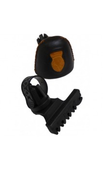 Carquois d'arc traditionnel cuir Noir/Marron 5 flèches OLD TRADITION - ULYSSE ARCHERIE