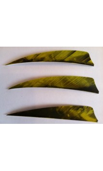 Plumes Naturelles Shield 4" Camo Yellow - ULYSSE ARCHERIE