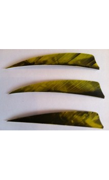 Plumes Naturelles Shield 4" Camo Yellow - ULYSSE ARCHERIE