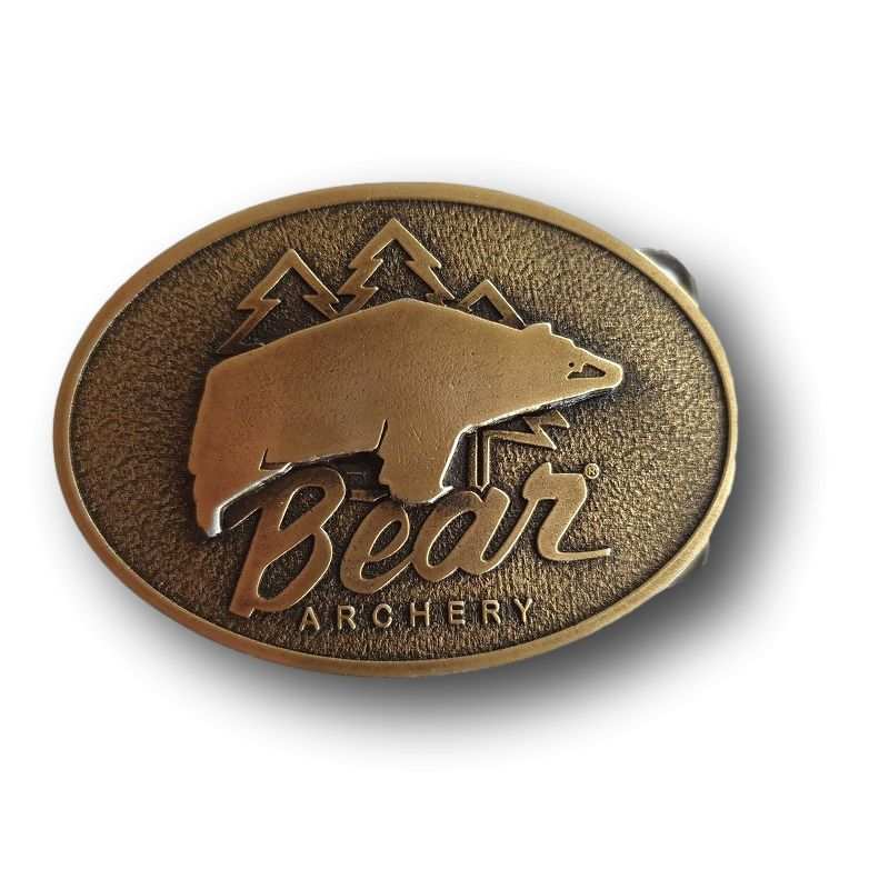 Gürtelschnalle Vintage Antique Brass BEAR ARCHERY - ULYSSE ARCHERIE