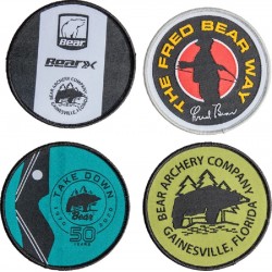 Lot de 4 patchs BEAR ARCHERY - ULYSSE ARCHERIE