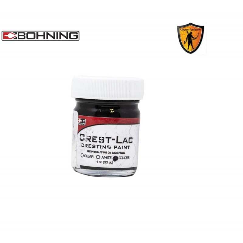 Peinture Crest Lac Paint Noir 1 litre BOHNING ARCHERY - ULYSSE ARCHERIE
