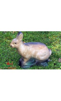 Cible Lapin Blanc assis 3D NATUR FOAM - ULYSSE ARCHERIE