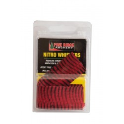 Schalldämpfer NITRO RUBBER WHISKERS Rot und Schwarz PINE RIDGE ARCHERY - ULYSSE ARCHERIE