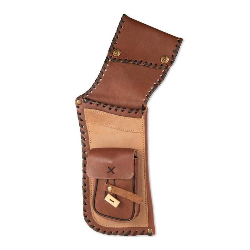 Carquois de hanche YARANGO Suede Marron - Beige BUCK TRAIL ARCHERY - ULYSSE ARCHERIE