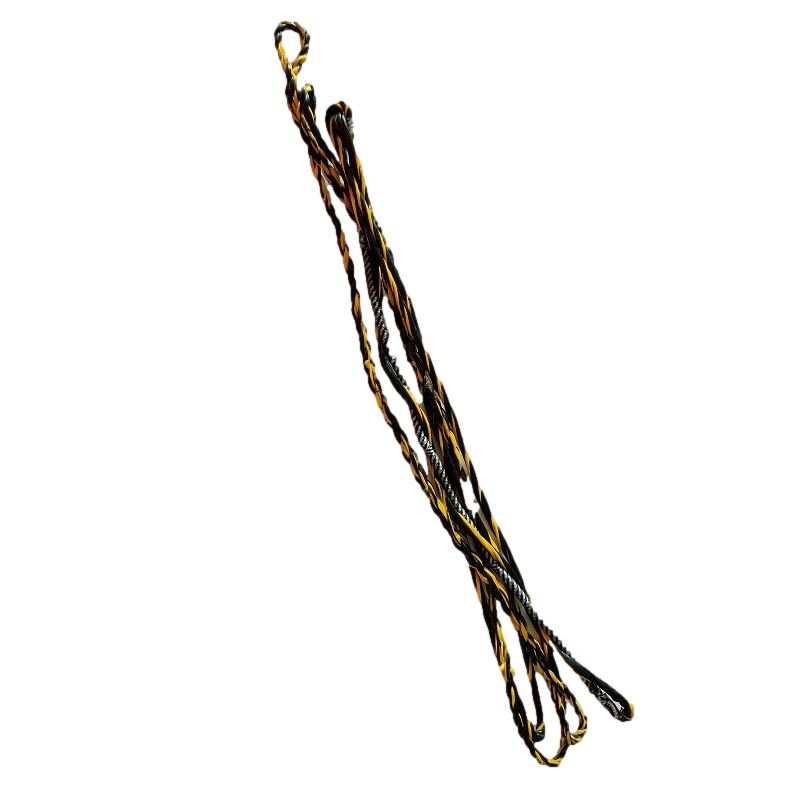 Longbow Bowstring 66" Yellow - Black Bodnik Whisper BEARPAW - ULYSSE ARCHERIE