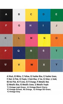 acrylic paint in Cresting Orange Fluo (Neon Orange) TRUE NORTH ARROWS - ULYSSE ARCHERIE