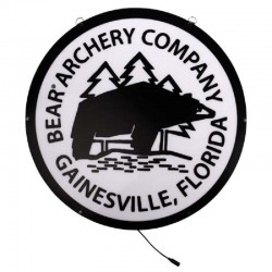 Klassische Retro-Logo-LED-Leuchtreklame BEAR ARCHERY - ULYSSE ARCHERIE