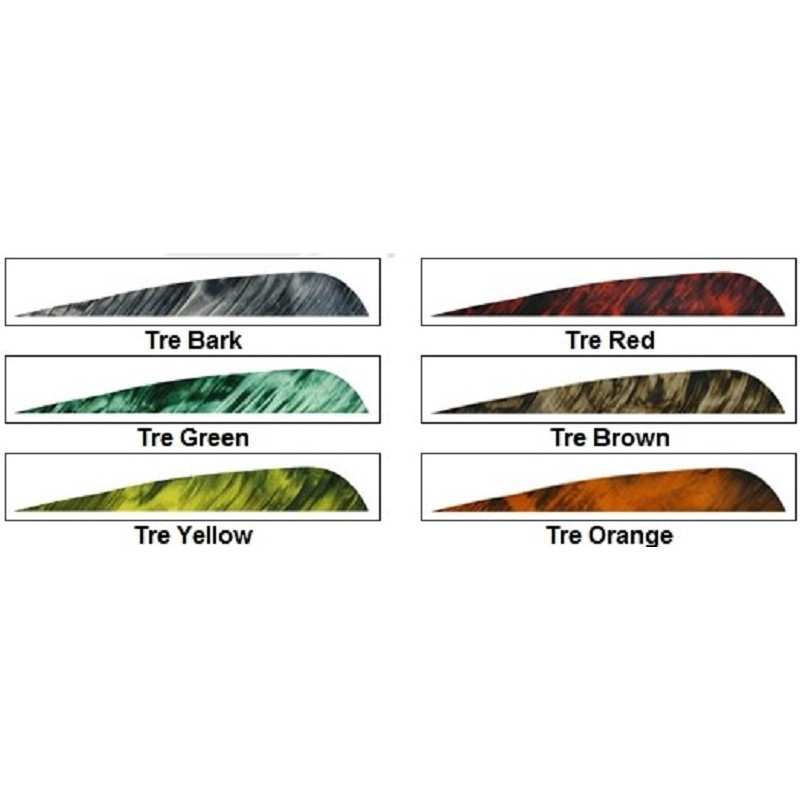 pluma natural parabólica 5" camo LW GATEWAY FEATHERS - ULYSSE ARCHERIE