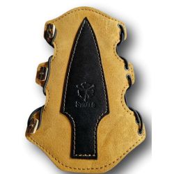 traditioneller Armschutz mit Hirschgeweihknöpfen STRELE - ULYSSE ARCHERIE