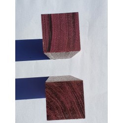Blocs de bois Amarante (PURPLE HEART) 150 x 150 x 50 mm - ULYSSE ARCHERIE