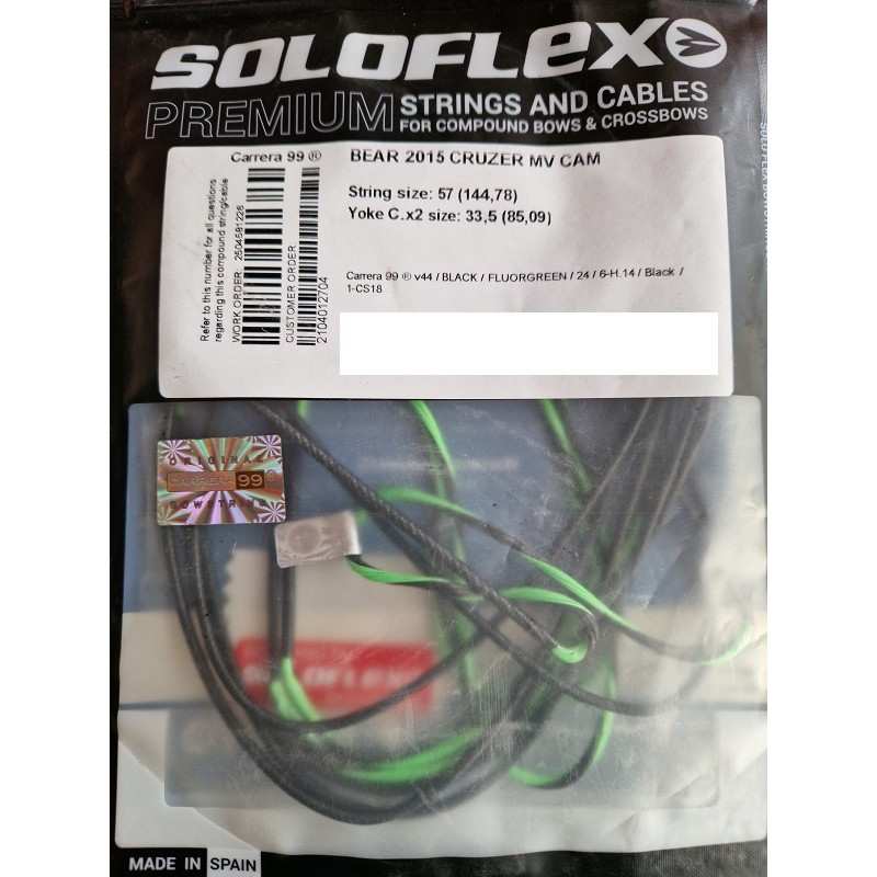 Set de câbles et corde Cruzer 2015 BEAR ARCHERY - ULYSSE ARCHERIE