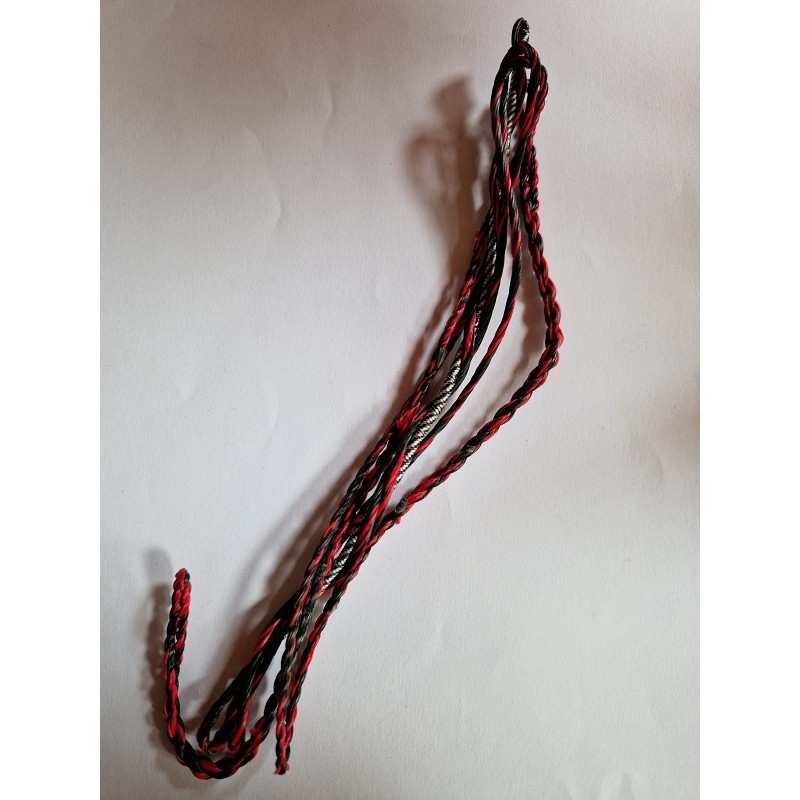 Cuerda arco largo 66" Whisper Rojo - Negro BEARPAW - ULYSSE ARCHERIE