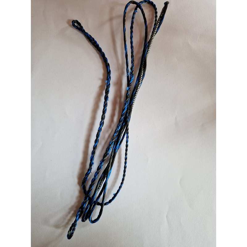 Longbow string 66" Whisper Blue - Black BEARPAW - ULYSSE ARCHERIE