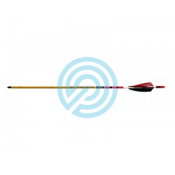 Frecce VINTAGE in carbonio 4" Shield rosse BLACK EAGLE ARCHERY - ULYSSE ARCHERIE