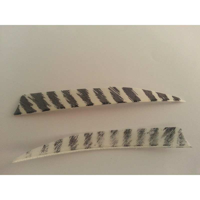 Plumes Naturelles Shield 5" Tigrée ou Barred GATEWAY FEATHERS - ULYSSE ARCHERIE